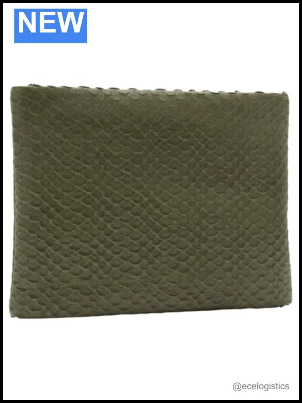 AllSaints Bettina Snake Clutch Handbag Cow Leather